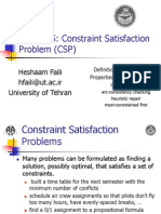 Lecture 5: Constraint Satisfaction Problem (CSP) : Heshaam Faili Hfaili@ut - Ac.ir University of Tehran