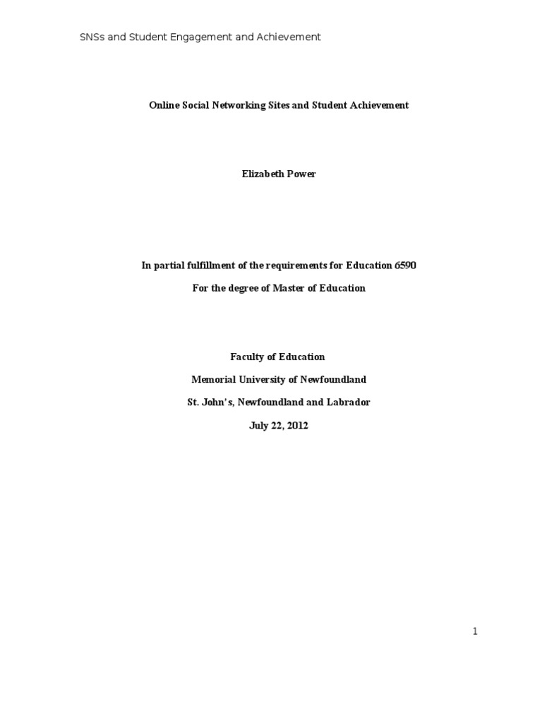 Impact of Social Networking Sites On Students Academic Performance ...