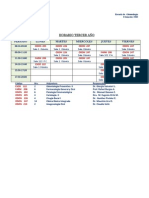 Horarios Primer Semestre 2012, 3º Año