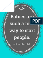 Babies Are A Nice Way To Start People Boy Printable