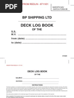 Deck Log Book Guidelines for Vessels | PDF | Ships | Water Transport