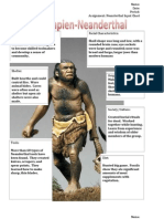 Master Neanderthal Detailed Input