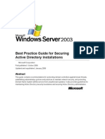 Best Practice Guide For Securing Active Directory Installations