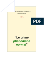 Crime Phenomene Normal