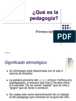 Que Es La Pedagogia