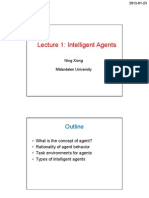 Lecture 1 - Intelligent Agent