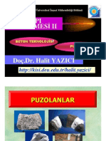 Ymii Beton Teknolojsisi d2 Puzolan