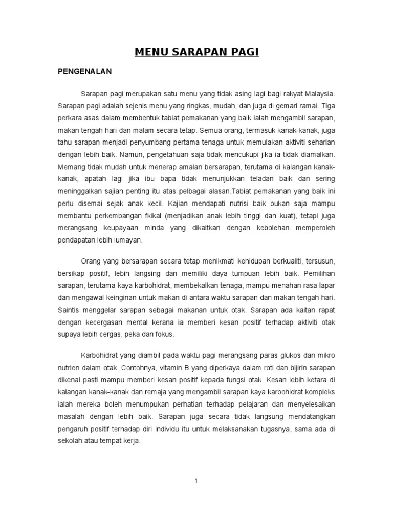 Sarapan Pagi Pdf