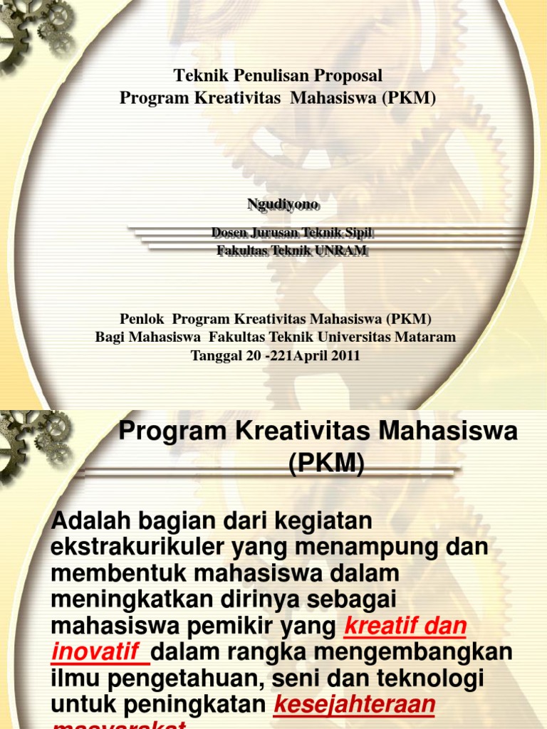 Teknik Penulisan Proposal PKM | PDF