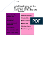 Match Each Film Director1