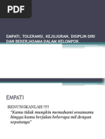 Download EMPATI TOLERANSI KEJUJURAN DISIPLIN DIRIppt by Widayanti Ishak SN136391131 doc pdf