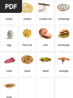 Flashcards Food Pinyin