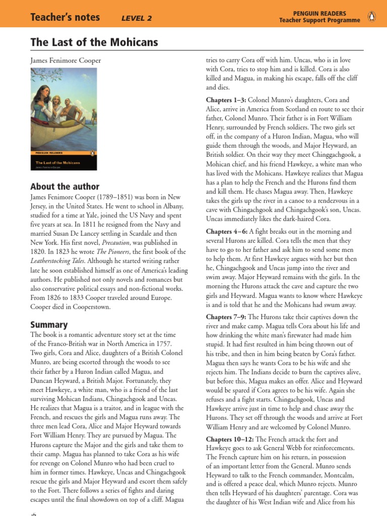 The Last Of The Mohicans Resume Pdf The Last Of The Mohicans