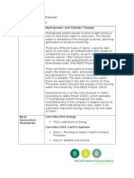 Title: Exploring Hydropower Grade Level: 10-12 Topic: Hydropower and Climate Change Background