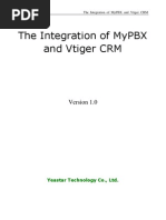 The Integration of MyPBX and Vtiger CRM En