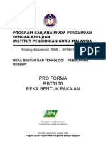 Pro Forma RBT3106