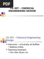 Ce-307 - Chemical Engineering Design