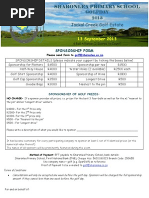 Sponsorship Form