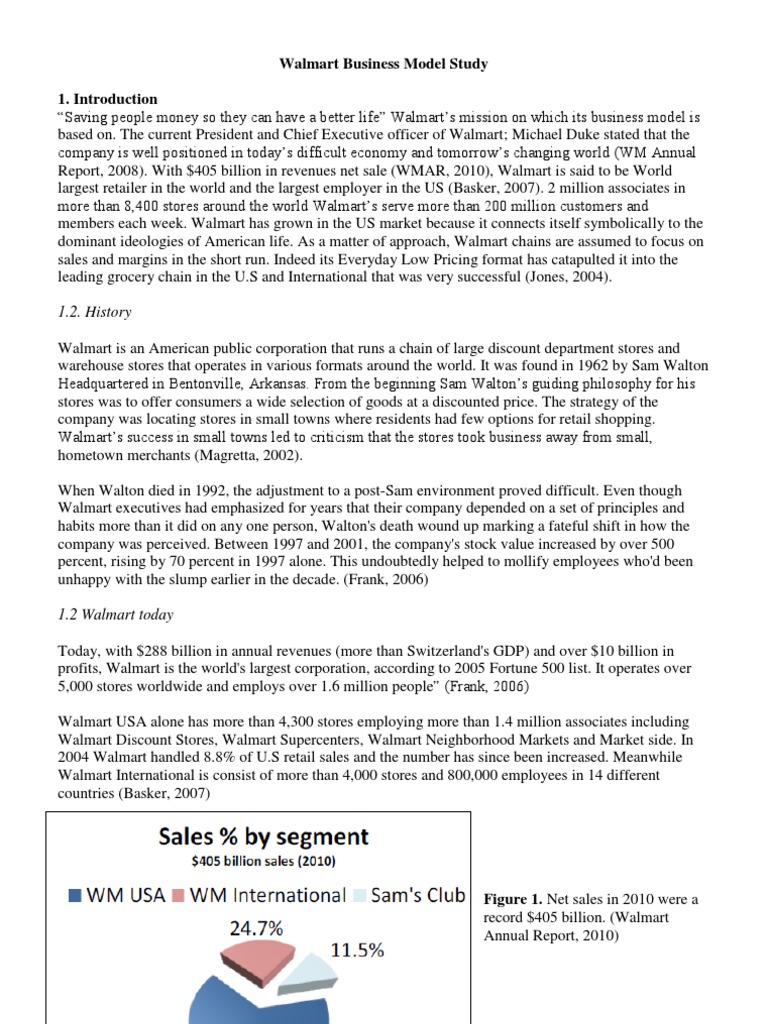 Walmart's Business Model Overview | PDF | Walmart | Class Action