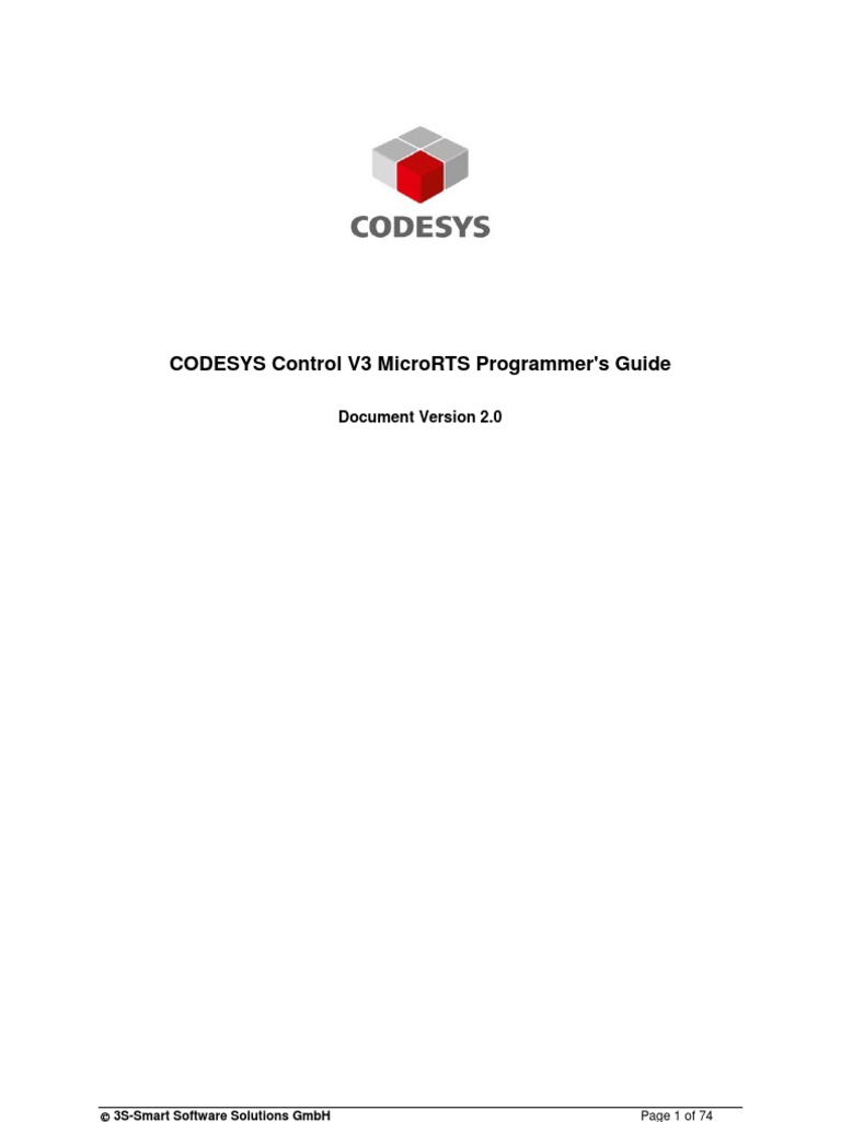 CODESYS V3 MicroRTS Programmer's Guide | PDF | C (Programming Language ...