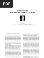 Hegel-Introduccion Historia de La Filosofia