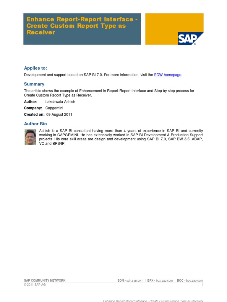 Enhance Report Report Interface Create Custom Enhance Report Report