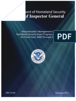 Department Of Homeland Security Eval Of Massachusetts