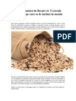 Mananca Sanatos in Fiecare Zi - 5 Cereale Integrale