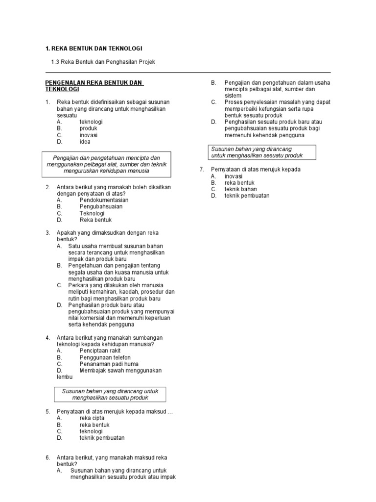 Reka Bentuk Dan Penghasilan Projek Pdf