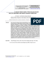 UEE J: Hospital Site Selection Using Two-Stage Fuzzy Multi-Criteria Decision Making Process