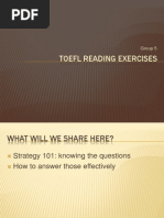 TOEFL Reading Exercises