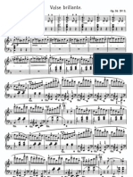 (Sheet Music) Chopin Waltz in F (Op 34 No 3) (Valse Brillante)
