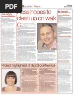 Ross Hopes To Clean Up On Walk: Project Highlighted at Digital Conference