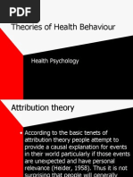 Models of Health Behavior