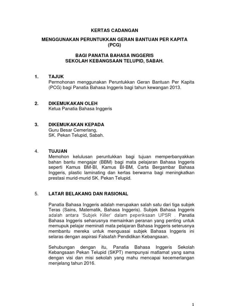Kertas Kerja Panatia Bi