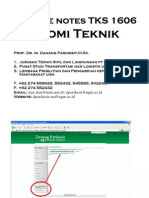 Lecture Notes Tks 1606 - Engineering Economics