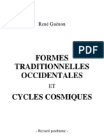René Guénon - Formes traditionnelles occidentales et cycles cosmiques