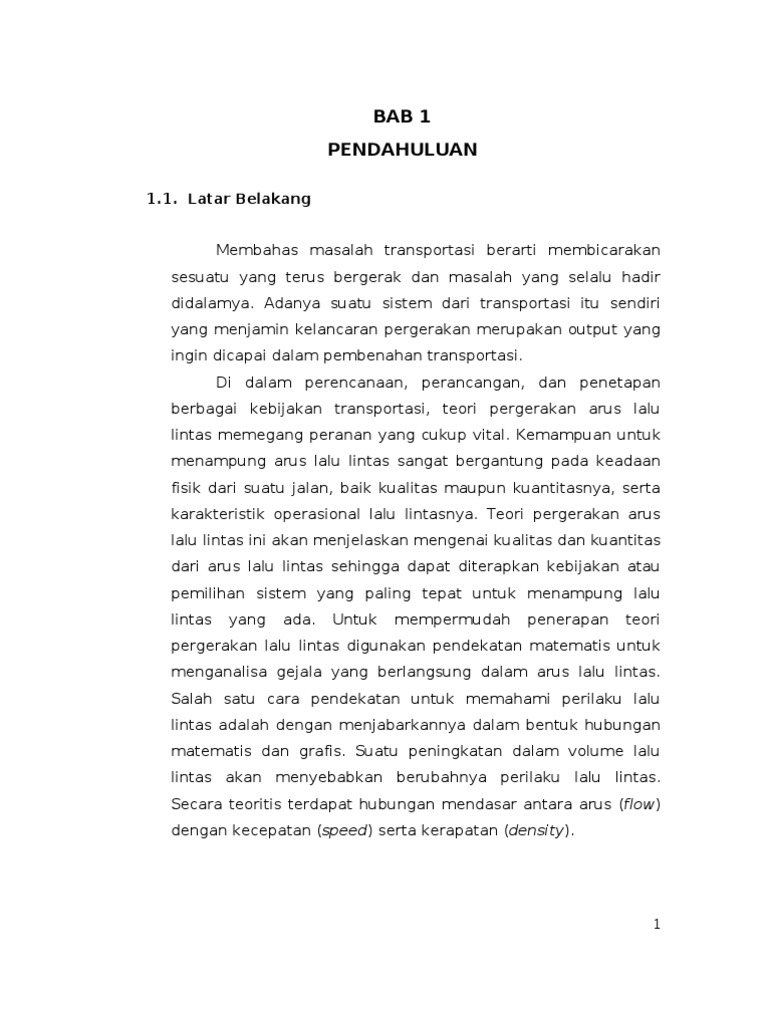 Makalah Rekayasa Lalu Lintas