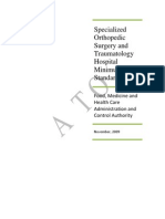 Minimum Standard For Specialized Orthpedic Hospital Dec 16 09