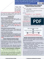 Privacy Beyond Anonymity-Decoupling Data Through Encryption (Poster)