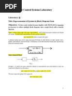 ELE 4201 Control Systems Laboratory - 2