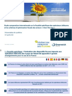 Etude comparative internationale sur la fiscalité spécifique des opérateurs télécoms