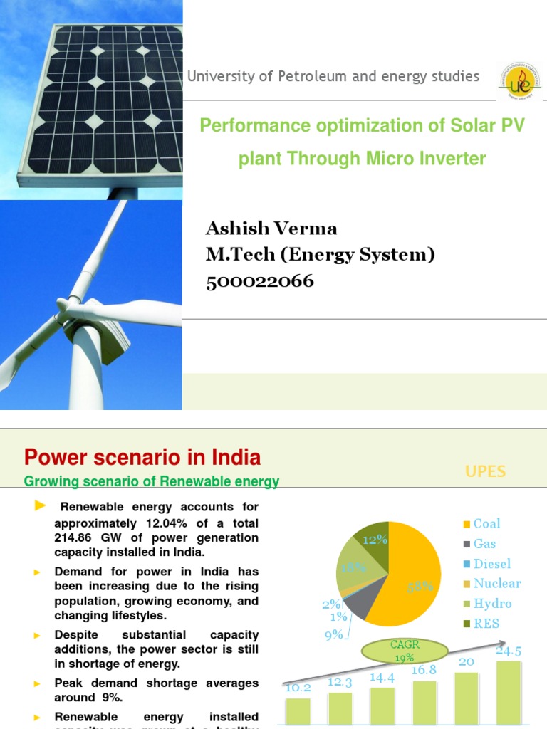 Performance Evaluation of Solar PV Plant Through Micro Inverter | PDF ...
