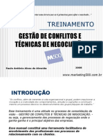 GESTAODECONFLITOSETECNICASDENEGOCIACAO