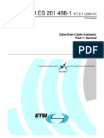 ETSI ES 201 488-1: Data-Over-Cable Systems Part 1: General