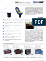 FlowLine Level Transmitter Ultrasonic EchoSpan LU80 LU81 LU83 LU84 Data Sheet