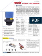 FlowLine Level Transmitter Ultrasonic EchoTouch LU20 Data Sheet