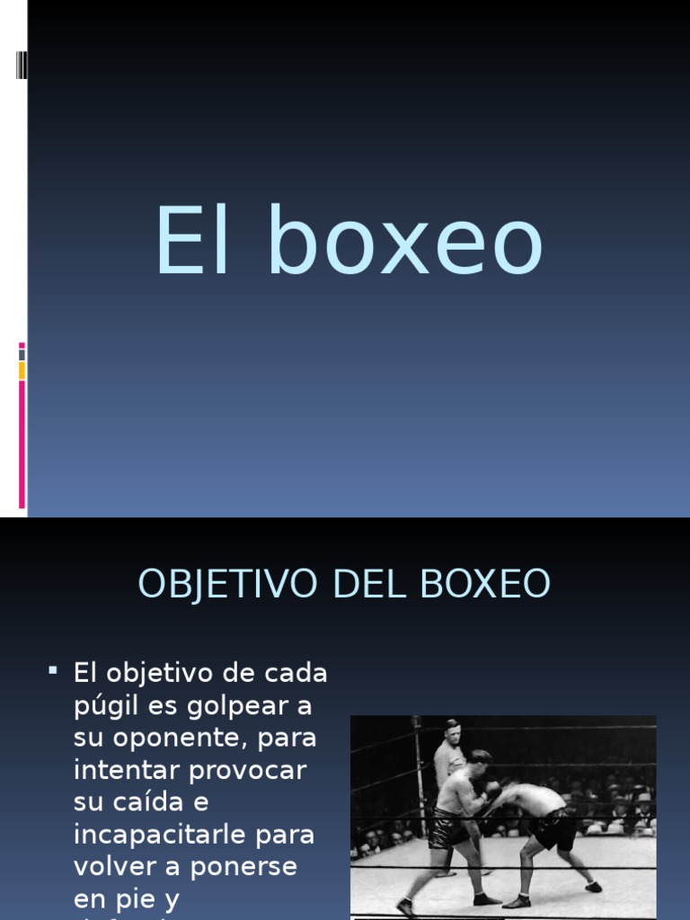 Reglas y Objetivos del Boxeo | PDF | Deportes de combate | Deportes ...