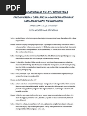 Contoh Dialog Bahasa Melayu 2 Orang Untuk Lisan - Temukan 