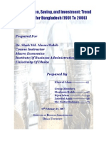 Consumption, Saving, and Investment: Trend Analysis For Bangladesh (1991 To 2006)